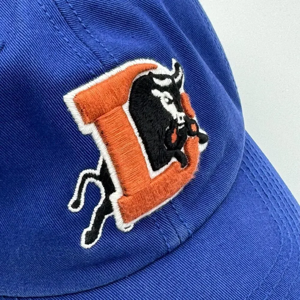 Durham Bulls 47 Brand Franchise Fitted Baseball Hat Cap Medium Blue Orange